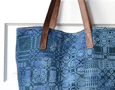 Overdyed Coverlet Tote