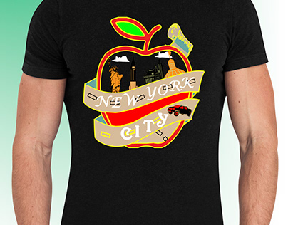 Apple t-shirt design.