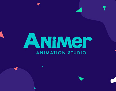 Animer Animation Studio Brand Identity Design