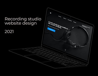 Recording studio - UI/UX Design