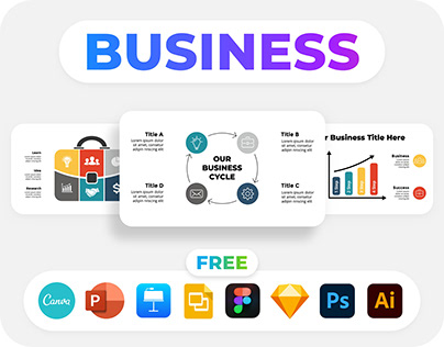 Business Infographic Template. Free PowerPoint Pitch.