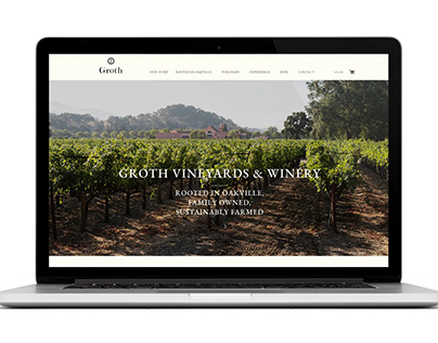Groth Vineyards & Winery Website Design