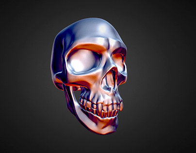 human stylized skull