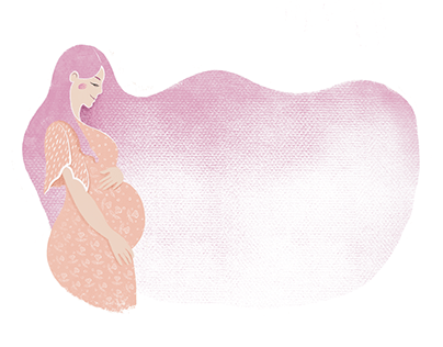 illustration for Pregnancy Diary (concept for Kenguru)