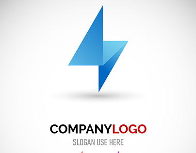 Modern Minimalist electric icon logo templates