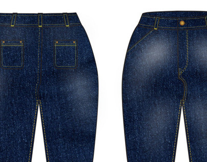Technical Flats: Jeans