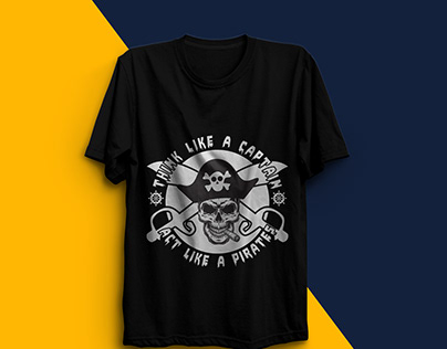 talk like pirates t-shirt design, pirates shirt design