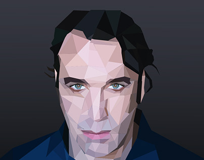 Chilly GONZALES technique "LOW POLY" Illustrator