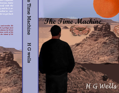 Book cover designs for the novel Time Machine