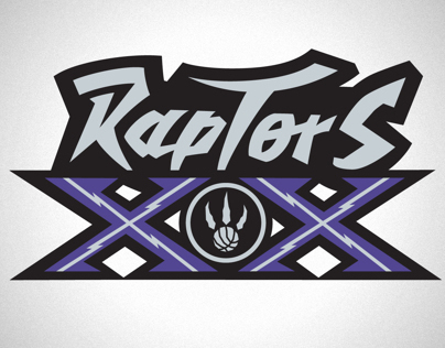Toronto Raptors 20th Season Logo