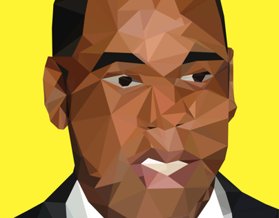 Jay-Z Polygonal Portrait