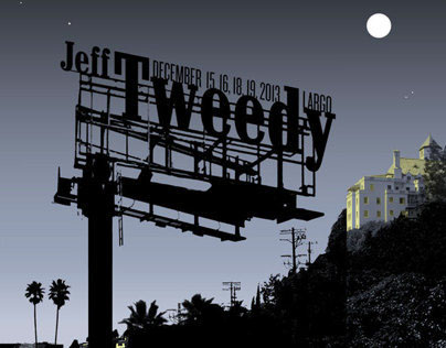 Jeff Tweedy solo tour silk screen concert poster