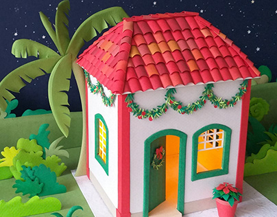 Christmas house - paper craft