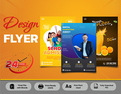 Design Outstanding Flyer Within 24 Hours