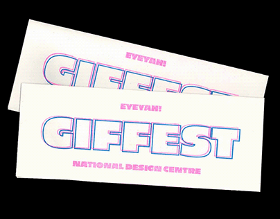 GIFFEST Flyer / Poster (Risograph)