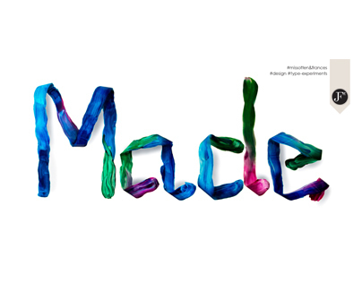 Type experiment with paint