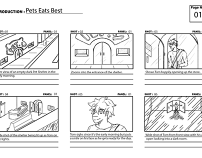 Pet Food Commercial - Storyboard