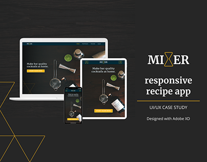 Mixer - responsive cocktail app