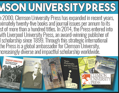 Clemson University Press Promotional Postcard