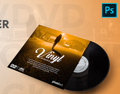 CD/DVD Disc Cover Mockup | Photoshop Mockup Tutorials