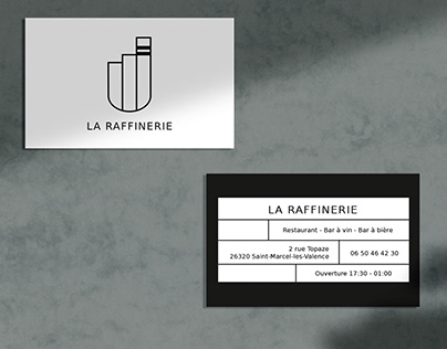 la Raffinerie | Restaurant branding & print design