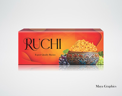 Ruchi Raisins Box Design
