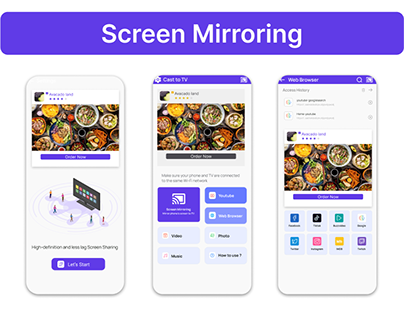 Screen Mirroring App Design