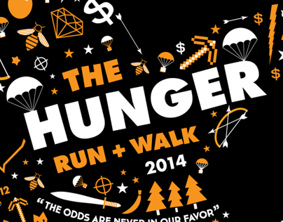 Hunger Run + Walk 2014 T-Shirt Design