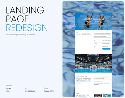 Redesign for Swimming League website