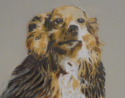 Dog 'Zoe' Painting