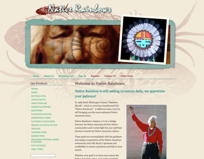 Native Rainbows Website & Facebook