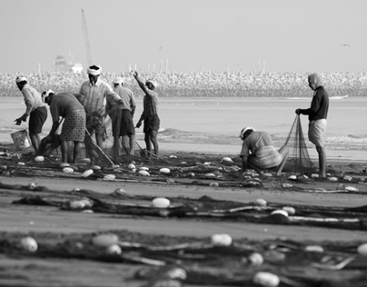 Fishermen in Fujeirah, UAE