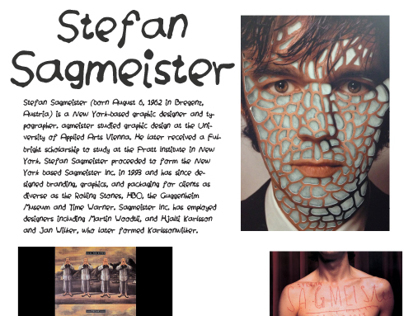 Stefan Sagmeister Timeline Poster