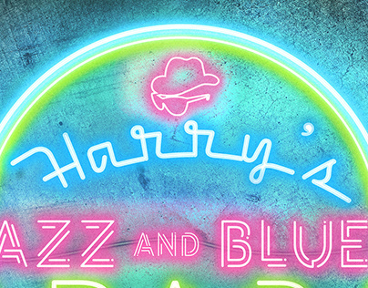 Harry's Jazz and Blues Bar Poster