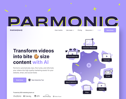 Parmonic - AI Video Automation Website