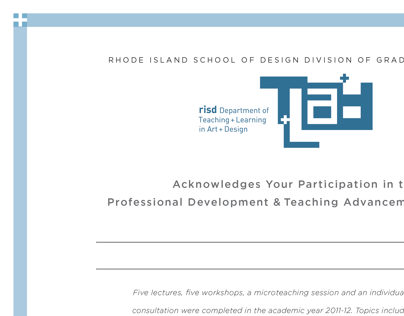 Rhode Island School of Design Certificate