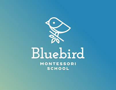 Bluebird Montessori School brand identity