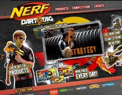 Nerf Dart Tag promo site