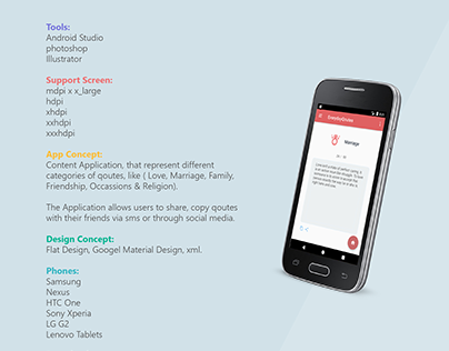 EverydayQoutes Mobile Application - Design& Development