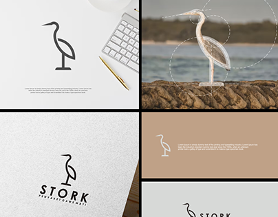 Stork logo line