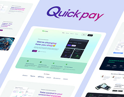 Quick Pay— Banking website landing page design