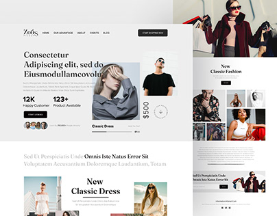 Fashion Product Website
