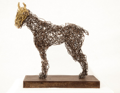 Horse, Iron and brass, 2012