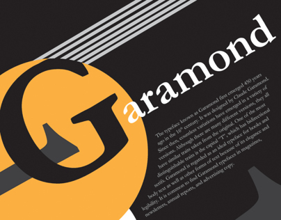 Garamond Typographic Poster