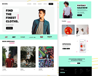 Fashion wear website design