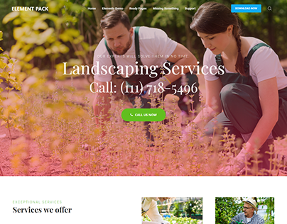 Wordpress Gardening Homepage