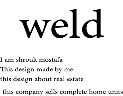 Weld company for real estate