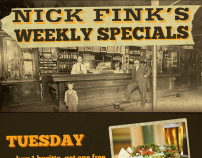 Nick Fink's Weekly Specials