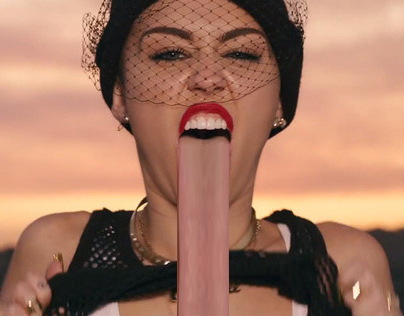 Miley Cyrus' Infinite Tongue