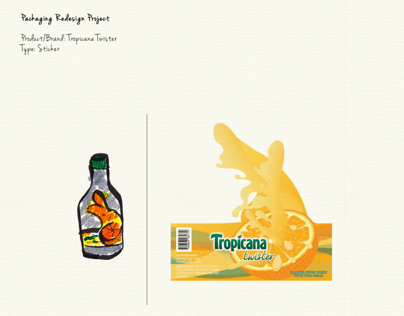 Packaging redesign | Tropicana Twister